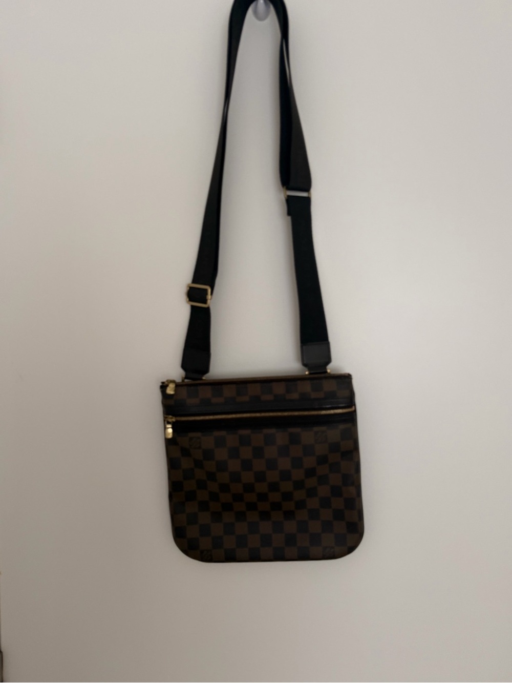 Louis Vuitton Brown Checkerboard Crossbody Bag